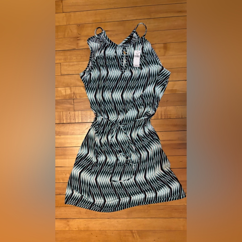 Banana Republic Black, White and Patterned Dress NWT